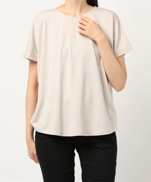 AMERICAN HOLIC(アメリカンホリック)の「バックZIP半袖ドルマンカットプルオーバー *(Tシャツ/カットソー・レディース・ライトグレー/ブラック/ブラウン/オフホワイト/イエロー・M/L)」の19枚目の写真