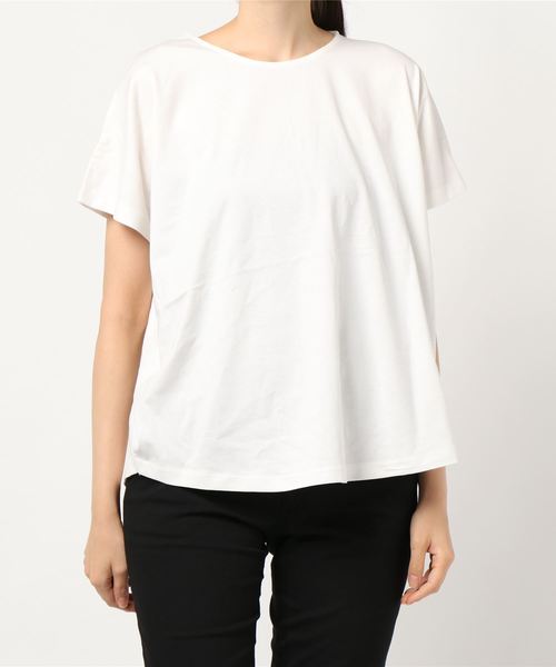AMERICAN HOLIC(アメリカンホリック)の「バックZIP半袖ドルマンカットプルオーバー *(Tシャツ/カットソー・レディース・ライトグレー/ブラック/ブラウン/オフホワイト/イエロー・M/L)」の20枚目の写真