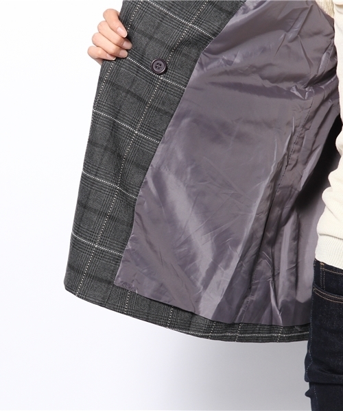 mystic(ミスティック)の「セミロングWジャケット(テーラードジャケット・レディース・チャコールグレー/グレー・フリ-)」の9枚目の写真