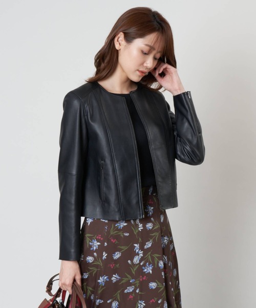 ANAYI アナイ　ラムレザークルージャケット　ジャケット　ライダース　本革 ANAYI ラムレザー クルージャケット 【公式通販】