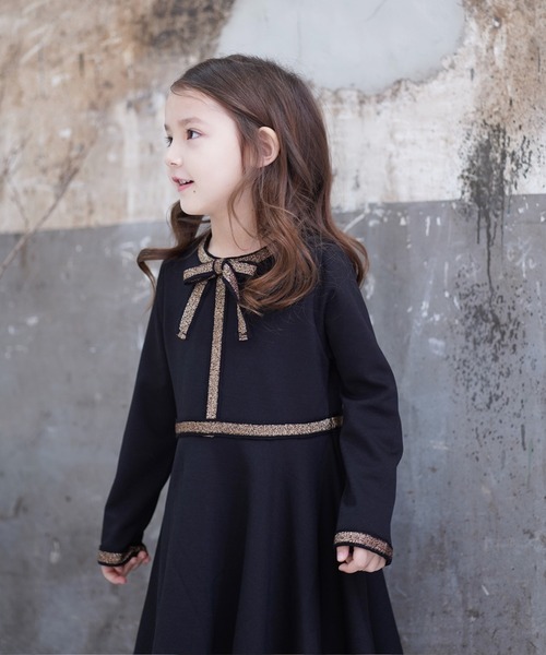 Rora（ローラ）の「ポーラ ワンピース（ワンピース・キッズ・ブラック・110cm/100cm/120cm/130cm/140cm/150cm）」の6枚目の写真