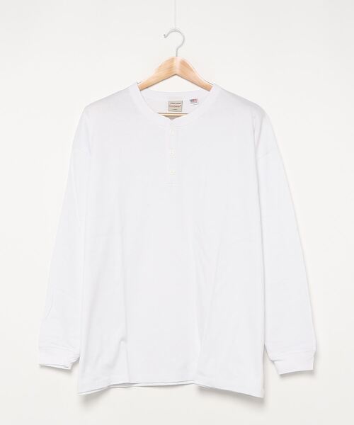 Goodwear グッドウェア Usaコットンスーパービッグヘンリーネックロンｔ Tシャツ カットソー Good Wear グッドウェア のファッション通販 Zozotown