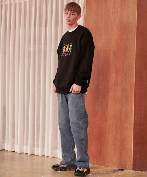 スウェット・トレーナー MIMTHEWARDROBE DENIM APPLIQUE MTM MY993 MIMTHEWARDROBE DENIM APPLIQUE MTM MY993 (MIM the wardrobe