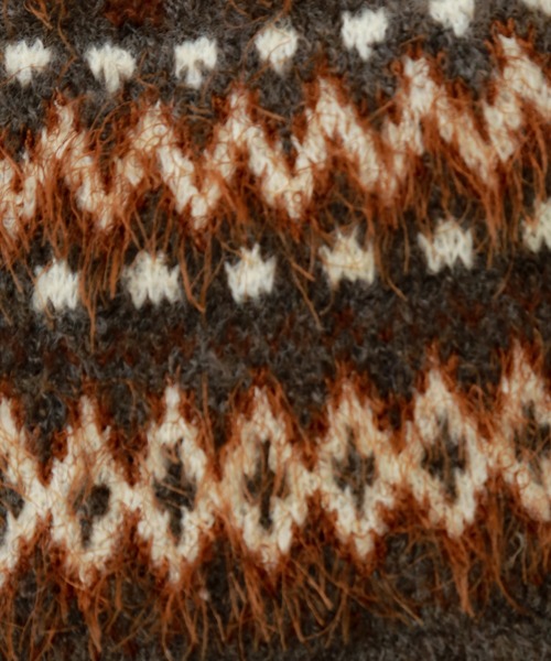 n'ee-ne(ネーネ)の「もちもちニット ノルディック柄ニット(ニット/セーター・レディース・グレイッシュベージュ/チャコールグレー/アイボリー/ダークブラウン・FREE)」の20枚目の写真