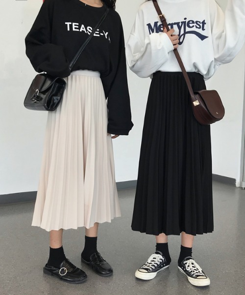 yuue' ( wear )（ユーイ）の「ウェストストレッチ ロングプリーツスカート（スカート・レディース・ブラック/ブラウン/アイボリー・FREE）」の11枚目の写真