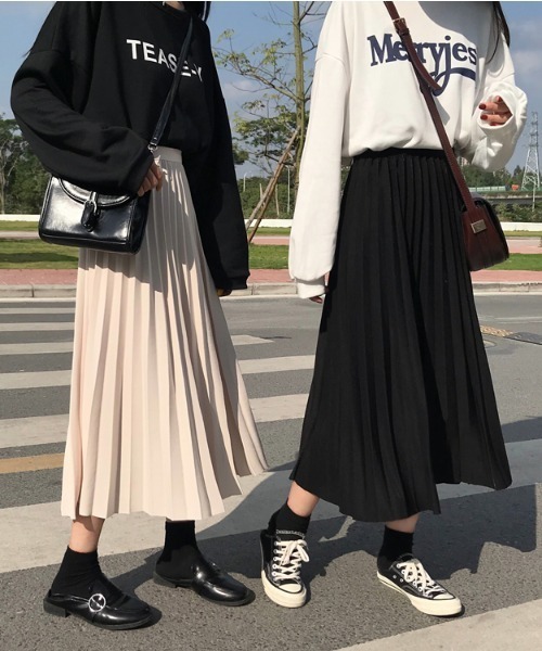 yuue' ( wear )（ユーイ）の「ウェストストレッチ ロングプリーツスカート（スカート・レディース・ブラック/ブラウン/アイボリー・FREE）」の15枚目の写真