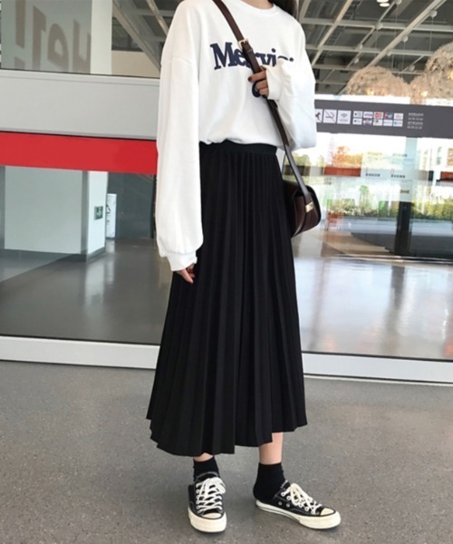 yuue' ( wear )（ユーイ）の「ウェストストレッチ ロングプリーツスカート（スカート・レディース・ブラック/ブラウン/アイボリー・FREE）」の17枚目の写真