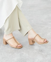 menue | スクエアトゥ5cm太ヒールミュールサンダル(サンダル)