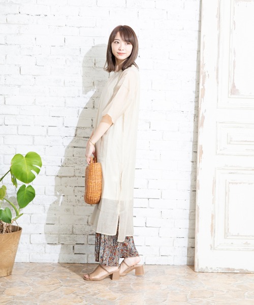 menue（メヌエ）の「スクエアトゥ5cm太ヒールミュールサンダル（サンダル・レディース・ブラック系その他/パイソン/グレイッシュベージュ/ブラック/ベージュ系その他・LL/M/S/L/XXS/3L/XS）」の13枚目の写真