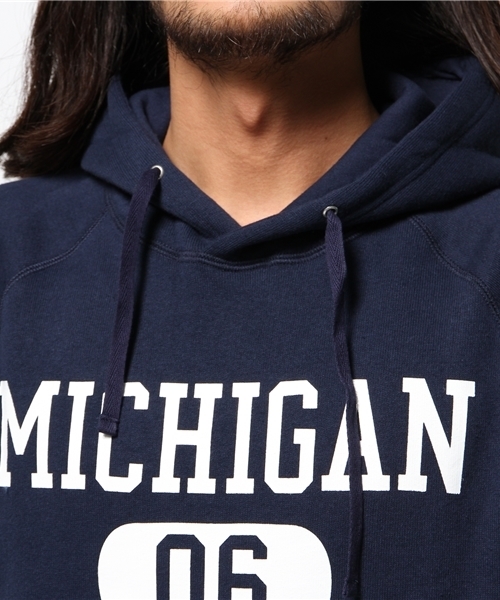 WEGO（ウィゴー）の「WEGO/裏起毛ヘビーウェイトプルパーカー（パーカー・メンズ・杢グレー/ネイビー・MEDIUM/LARGE）」の6枚目の写真