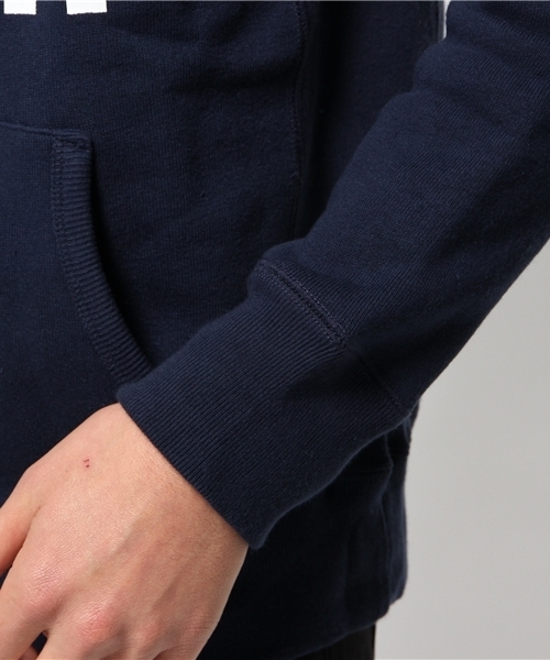 WEGO（ウィゴー）の「WEGO/裏起毛ヘビーウェイトプルパーカー（パーカー・メンズ・杢グレー/ネイビー・MEDIUM/LARGE）」の8枚目の写真