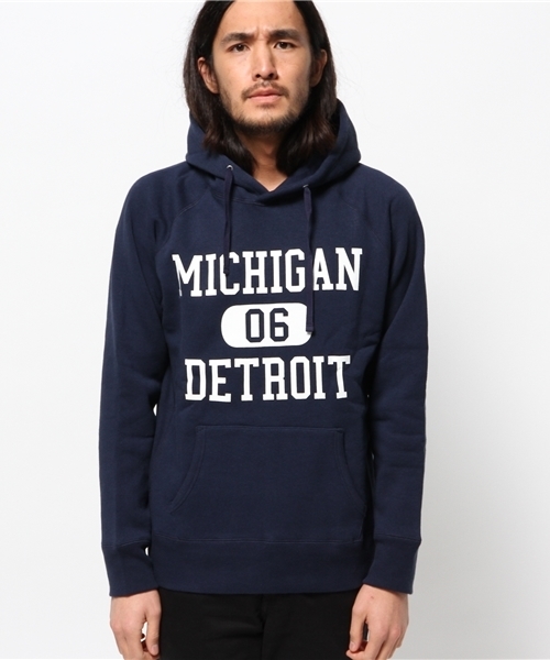 WEGO（ウィゴー）の「WEGO/裏起毛ヘビーウェイトプルパーカー（パーカー・メンズ・杢グレー/ネイビー・MEDIUM/LARGE）」の10枚目の写真