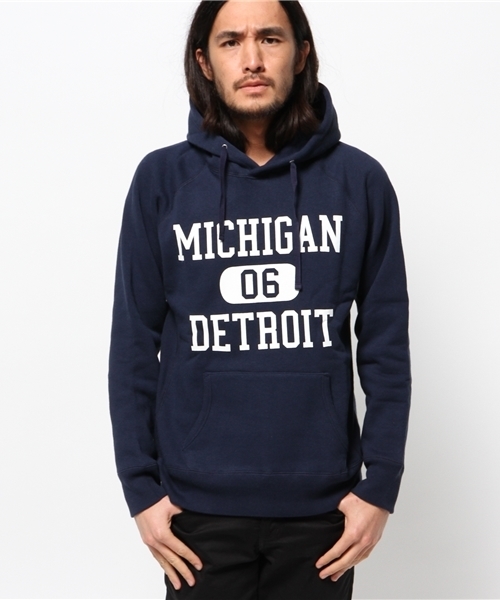 WEGO（ウィゴー）の「WEGO/裏起毛ヘビーウェイトプルパーカー（パーカー・メンズ・杢グレー/ネイビー・MEDIUM/LARGE）」の13枚目の写真