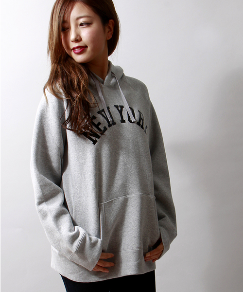 WEGO（ウィゴー）の「WEGO/裏起毛ヘビーウェイトプルパーカー（パーカー・メンズ・杢グレー/ネイビー・MEDIUM/LARGE）」の11枚目の写真