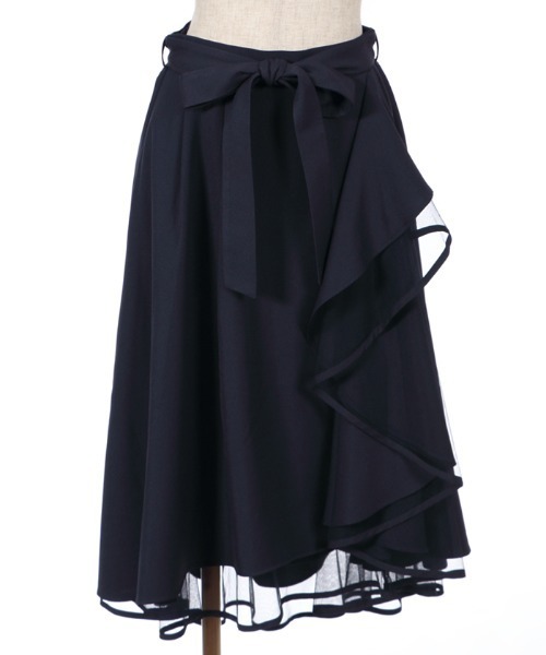 axes femme　スカート　ブラウス　ラベンダー　ネイビー axes femme POETIQUE（アクシーズファムポエティック）の「雪の