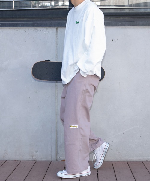 PairPair（ペアペア）の「【minagiコラボ】ピスネーム付きカーゴパンツ(ユニセックス)（カーゴパンツ・メンズ・アイボリー/パープル/カーキ・MEDIUM/LARGE）」の22枚目の写真