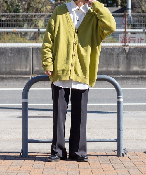 kutir（クティール）の「春色ルーズニットカーディガン（カーディガン/ボレロ・メンズ・ライトブルー/オレンジ/ライトグリーン/サンドベージュ・MEDIUM/LARGE）」の15枚目の写真