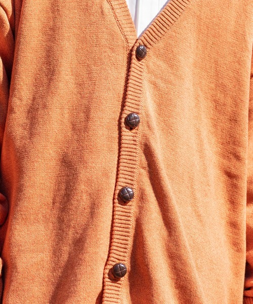 kutir（クティール）の「春色ルーズニットカーディガン（カーディガン/ボレロ・メンズ・ライトブルー/オレンジ/ライトグリーン/サンドベージュ・MEDIUM/LARGE）」の18枚目の写真