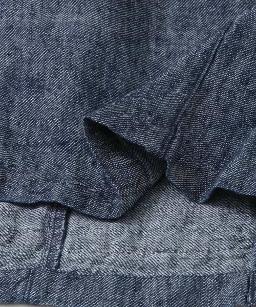 ITEMS URBANRESEARCH（アイテムズ アーバンリサーチ）の「麻綿デニムジャケット（その他アウター・メンズ・ライトインディゴブルー/インディゴブルー・38/40）」の9枚目の写真