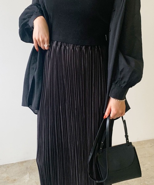 LIAN（リアン）の「ランダムプリーツロングスカート（スカート）」 - WEAR 