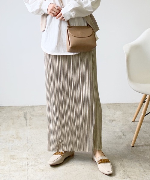 LIAN（リアン）の「ランダムプリーツロングスカート（スカート）」 - WEAR 