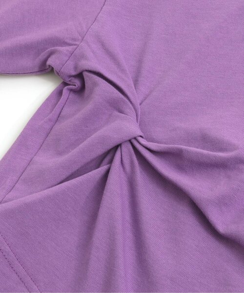 Otonato(オトナト)の「ツイストTシャツ(Tシャツ/カットソー・キッズ・アイボリー/ライム/パープル・120/100/140/110/130/90)」の10枚目の写真