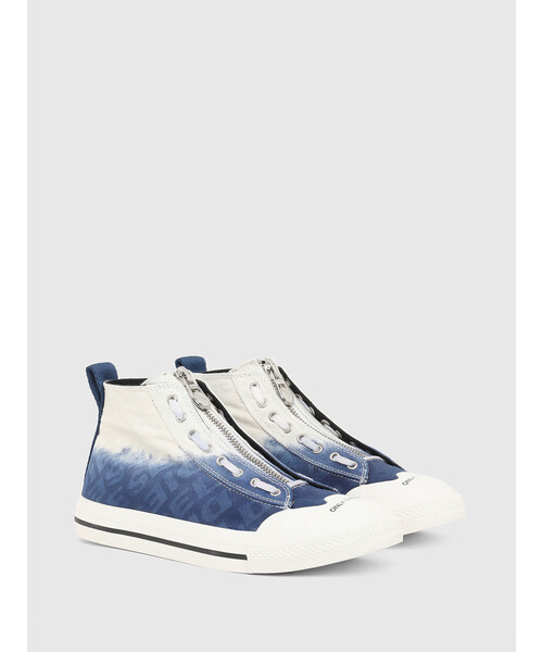 DIESEL(ディーゼル)の「メンズ デグラデ ロゴデニム スニーカー(スニーカー・メンズ・ブラック/ネイビー・40/43/44/41/42)」の3枚目の写真