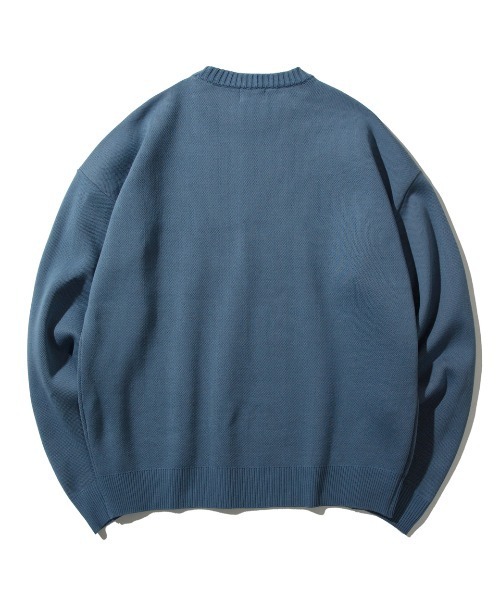 COVERNAT（カバーナット）の「【COVERNAT】BIG FLOWER LOGO KNIT / カバーナット ビッグ フラワー ロゴ ニット（ニット/セーター・メンズ・ブラック/オリーブ/アイボリー/ダークブルー・SMALL/MEDIUM/LARGE/X-LARGE）」の21枚目の写真