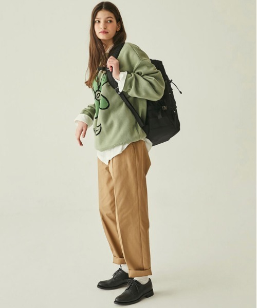 COVERNAT（カバーナット）の「【COVERNAT】BIG FLOWER LOGO KNIT / カバーナット ビッグ フラワー ロゴ ニット（ニット/セーター・メンズ・ブラック/オリーブ/アイボリー/ダークブルー・SMALL/MEDIUM/LARGE/X-LARGE）」の14枚目の写真