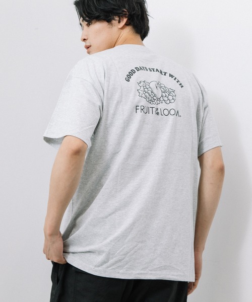 FRUIT OF THE LOOM(フルーツオブザルーム)の「プリントTee / Tシャツ / 半袖 / バック / ロゴ / プリント / ワンポイント / カジュアル / ユニセックス(Tシャツ/カットソー・メンズ・A/C/E/G/I/K/M/O/Q/S/B/D/F/H/J/L/N/P/R/T・M/L/XL/S)」の6枚目の写真