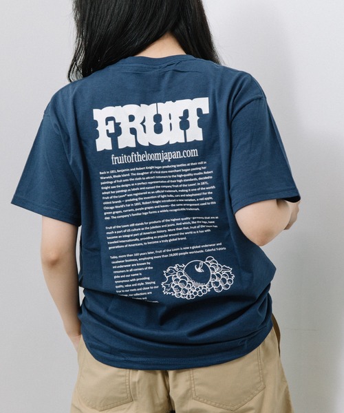 FRUIT OF THE LOOM(フルーツオブザルーム)の「プリントTee / Tシャツ / 半袖 / バック / ロゴ / プリント / ワンポイント / カジュアル / ユニセックス(Tシャツ/カットソー・メンズ・A/C/E/G/I/K/M/O/Q/S/B/D/F/H/J/L/N/P/R/T・M/L/XL/S)」の12枚目の写真
