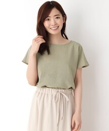 pink adobe | ◆【M-LL】【洗える】リネンライク バックリボン ブラウス(シャツ/ブラウス)