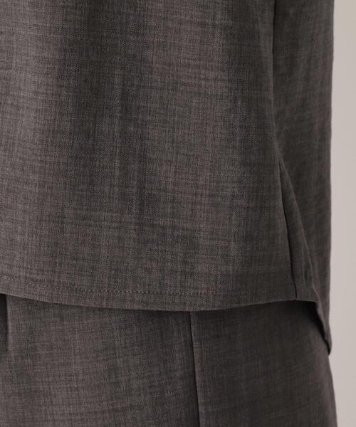 pink adobe(ピンクアドベ)の「◆【M-LL】【洗える】リネンライク バックリボン ブラウス(シャツ/ブラウス・レディース・チャコールグレー/カーキ/ナチュラル/ライトパープル・40/38/42)」の11枚目の写真