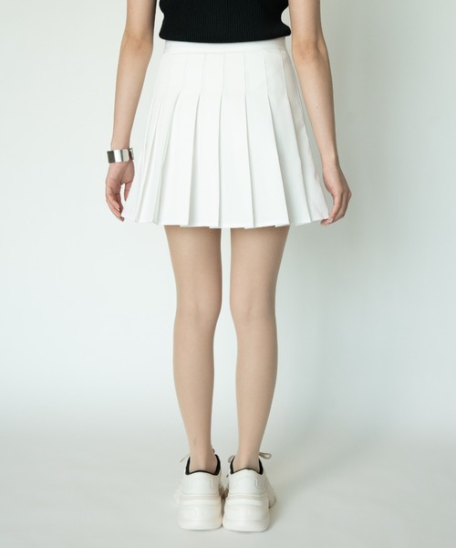 yuue' ( wear )（ユーイ）の「シンプルプリーツミニスカート（スカート・レディース・ブラック/グレー/ピンク/ホワイト・MEDIUM/LARGE/SMALL）」の8枚目の写真