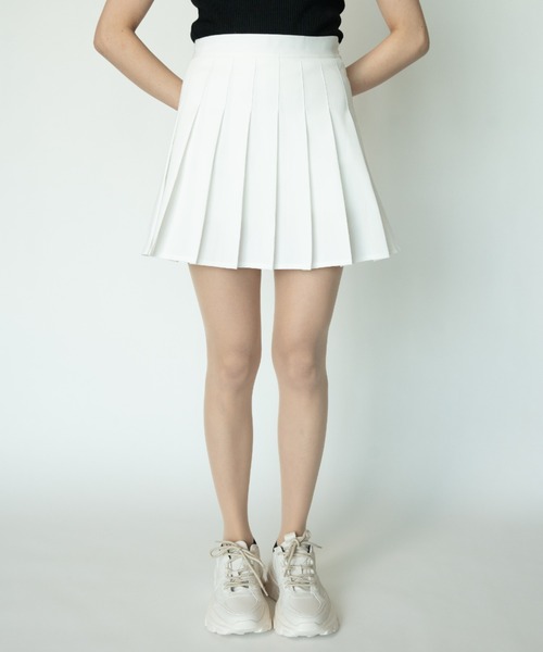 yuue' ( wear )（ユーイ）の「シンプルプリーツミニスカート（スカート・レディース・ブラック/グレー/ピンク/ホワイト・MEDIUM/LARGE/SMALL）」の5枚目の写真