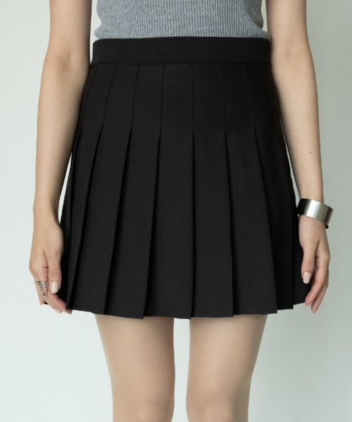yuue' ( wear )（ユーイ）の「シンプルプリーツミニスカート（スカート・レディース・ブラック/グレー/ピンク/ホワイト・MEDIUM/LARGE/SMALL）」の13枚目の写真