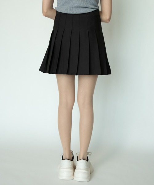 yuue' ( wear )（ユーイ）の「シンプルプリーツミニスカート（スカート・レディース・ブラック/グレー/ピンク/ホワイト・MEDIUM/LARGE/SMALL）」の12枚目の写真