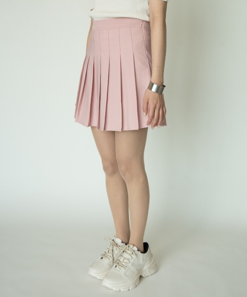 yuue' ( wear )（ユーイ）の「シンプルプリーツミニスカート（スカート・レディース・ブラック/グレー/ピンク/ホワイト・MEDIUM/LARGE/SMALL）」の20枚目の写真