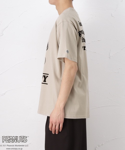 PEANUTS（ピーナッツ）の「PEANUTS DISCUS コラボTシャツ（Tシャツ/カットソー・メンズ・ベージュ/ピンク/グレー/ブルー/グリーン・M/XL/L）」の12枚目の写真
