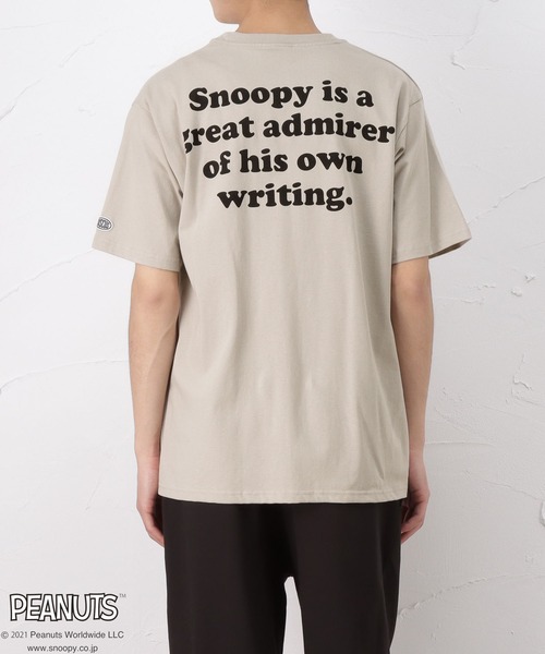 PEANUTS（ピーナッツ）の「PEANUTS DISCUS コラボTシャツ（Tシャツ/カットソー・メンズ・ベージュ/ピンク/グレー/ブルー/グリーン・M/XL/L）」の14枚目の写真