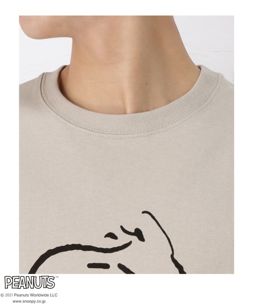 PEANUTS（ピーナッツ）の「PEANUTS DISCUS コラボTシャツ（Tシャツ/カットソー・メンズ・ベージュ/ピンク/グレー/ブルー/グリーン・M/XL/L）」の15枚目の写真