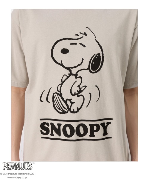 PEANUTS（ピーナッツ）の「PEANUTS DISCUS コラボTシャツ（Tシャツ/カットソー・メンズ・ベージュ/ピンク/グレー/ブルー/グリーン・M/XL/L）」の18枚目の写真