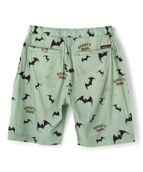 schott（ショット）の「Schott/ショット/BAT&SPIDERWEB HAWAIIAN SHORTS/バット＆スパイダー ハワイイアン ショーツ（その他パンツ・メンズ・セージグリーン・MEDIUM/LARGE/X-LARGE）」の2枚目の写真