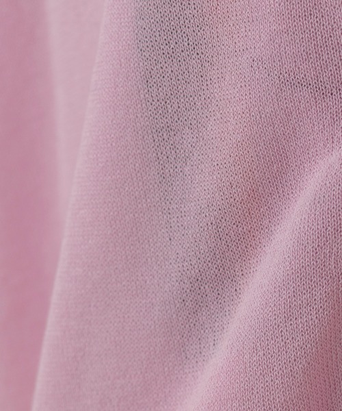 ADAM ET ROPE'（アダムエロペ）の「【WEB限定】シアーニットカーディガン（カーディガン/ボレロ・レディース・ブラック/オフホワイト/ピンク・FREE）」の20枚目の写真