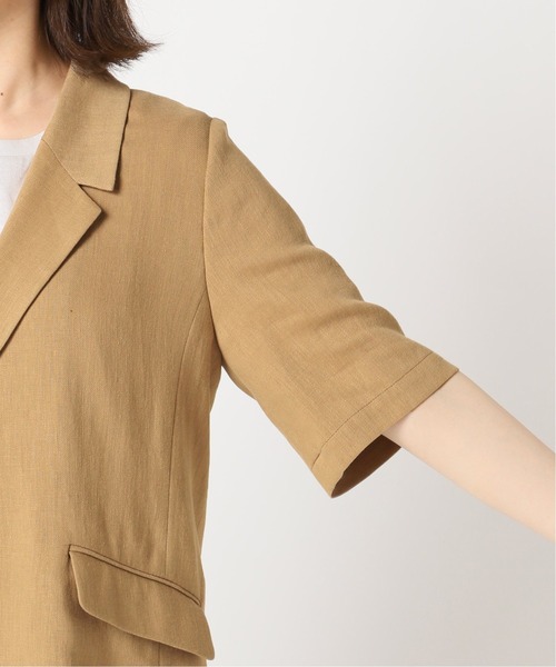 SLOBE IENA（スローブイエナ）の「リネンサマーシャツジャケット◆（その他アウター・レディース・ベージュ/アイボリー・FREE）」の9枚目の写真