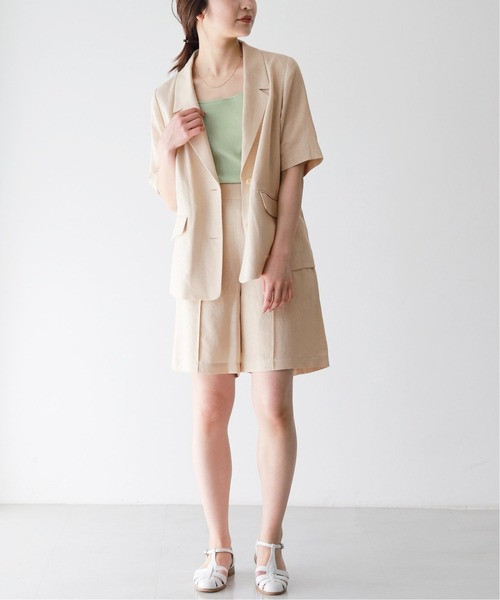 SLOBE IENA（スローブイエナ）の「リネンサマーシャツジャケット◆（その他アウター・レディース・ベージュ/アイボリー・FREE）」の5枚目の写真