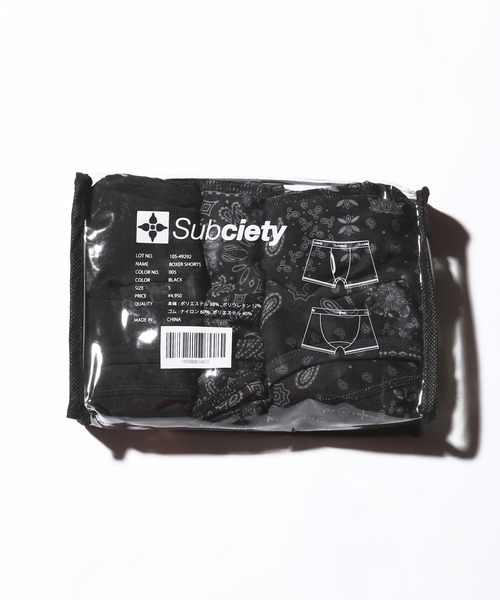 Subciety(サブサエティ)の「BOXER SHORTS(ボクサーパンツ・メンズ・ブラック/マルチ/ブラック系その他/ブラック系その他2/その他1/その他/ブラック系その他3・SMALL/MEDIUM/LARGE)」の12枚目の写真