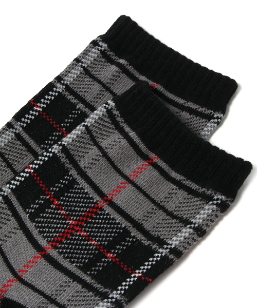 WEGO(ウィゴー)の「WEGO/チェックソックス(ソックス/靴下・レディース・ブラック/ブルー/レッド・FREE)」の4枚目の写真