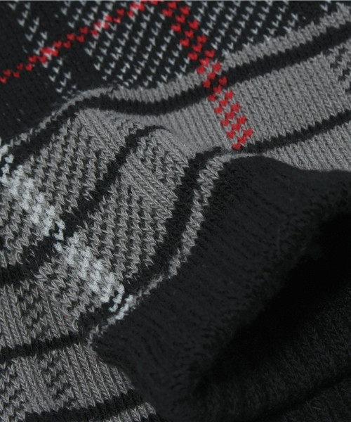 WEGO(ウィゴー)の「WEGO/チェックソックス(ソックス/靴下・レディース・ブラック/ブルー/レッド・FREE)」の6枚目の写真