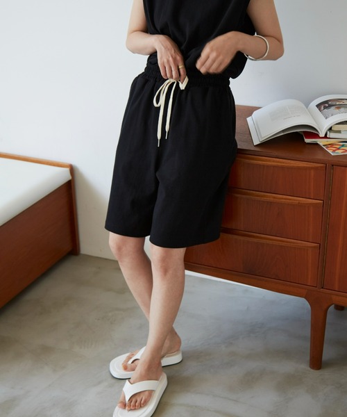 Auntie Rosa Holiday(アンティローザホリデー)の「ヘヴィーウェイトコットンショートパンツ(その他パンツ・レディース・ベージュ/ブラック/モカ/マスタード/グリーン/ナチュラル・FREE/SMALL)」の16枚目の写真